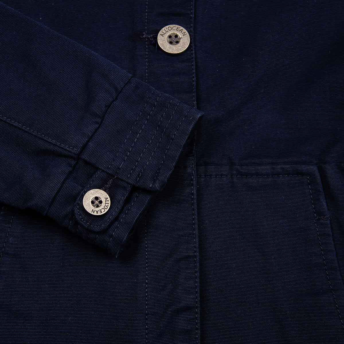 Detail of the Amaryllis children's jacket in Navy